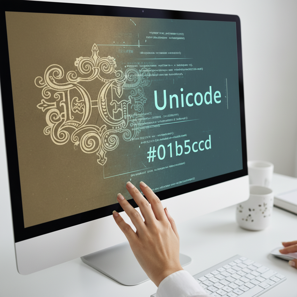 Efficiency in Font Transformation Efficient font transformation illustration using the Unicode to DG Converter tool.