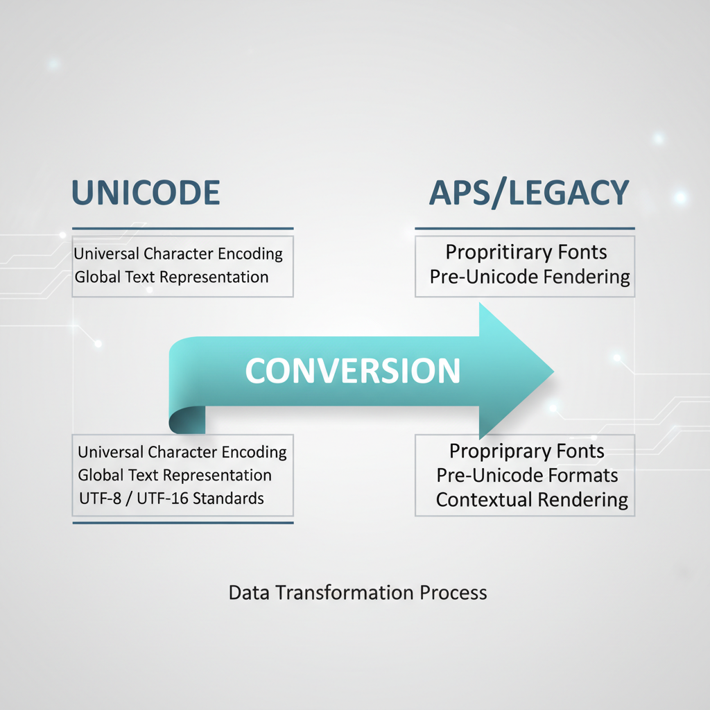 युनिकोड ते एपीएस फॉन्ट कनवर्टर वापरा आणि वेळेची बचत करा.