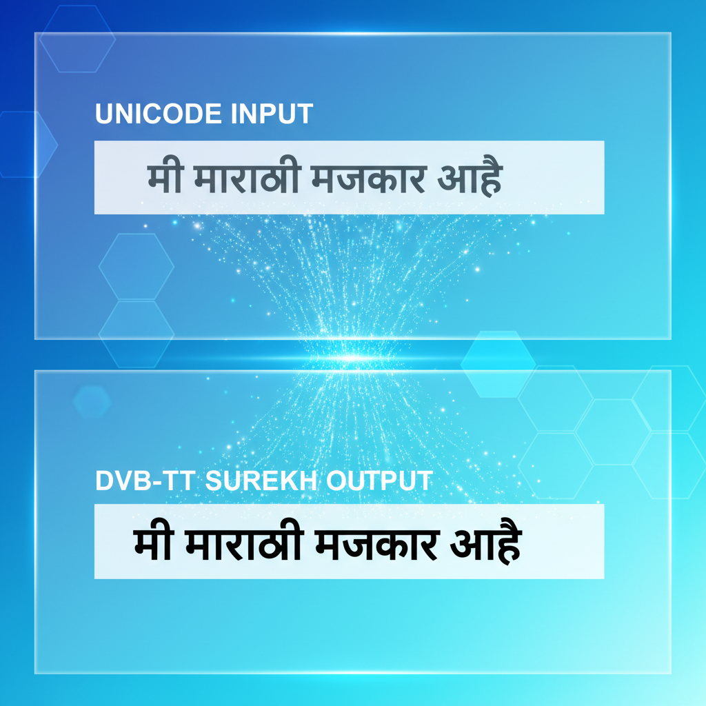 यूनिकोड से डीवीबी-टीटी सुरेख मराठी फॉन्ट कनवर्टर: आसान और सटीक उपाय