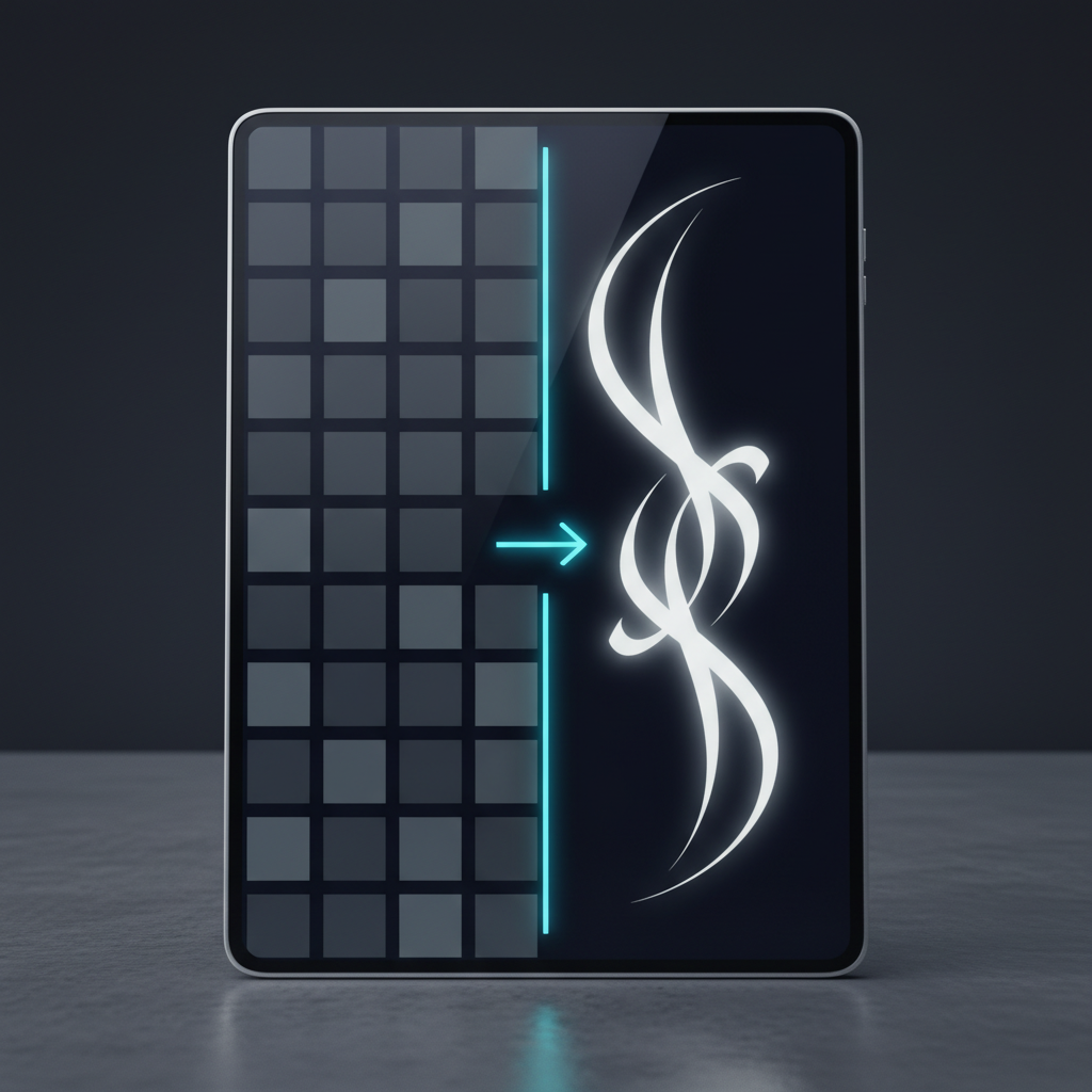 Visual comparison showing standard Unicode text transforming into stylized Infinity font.