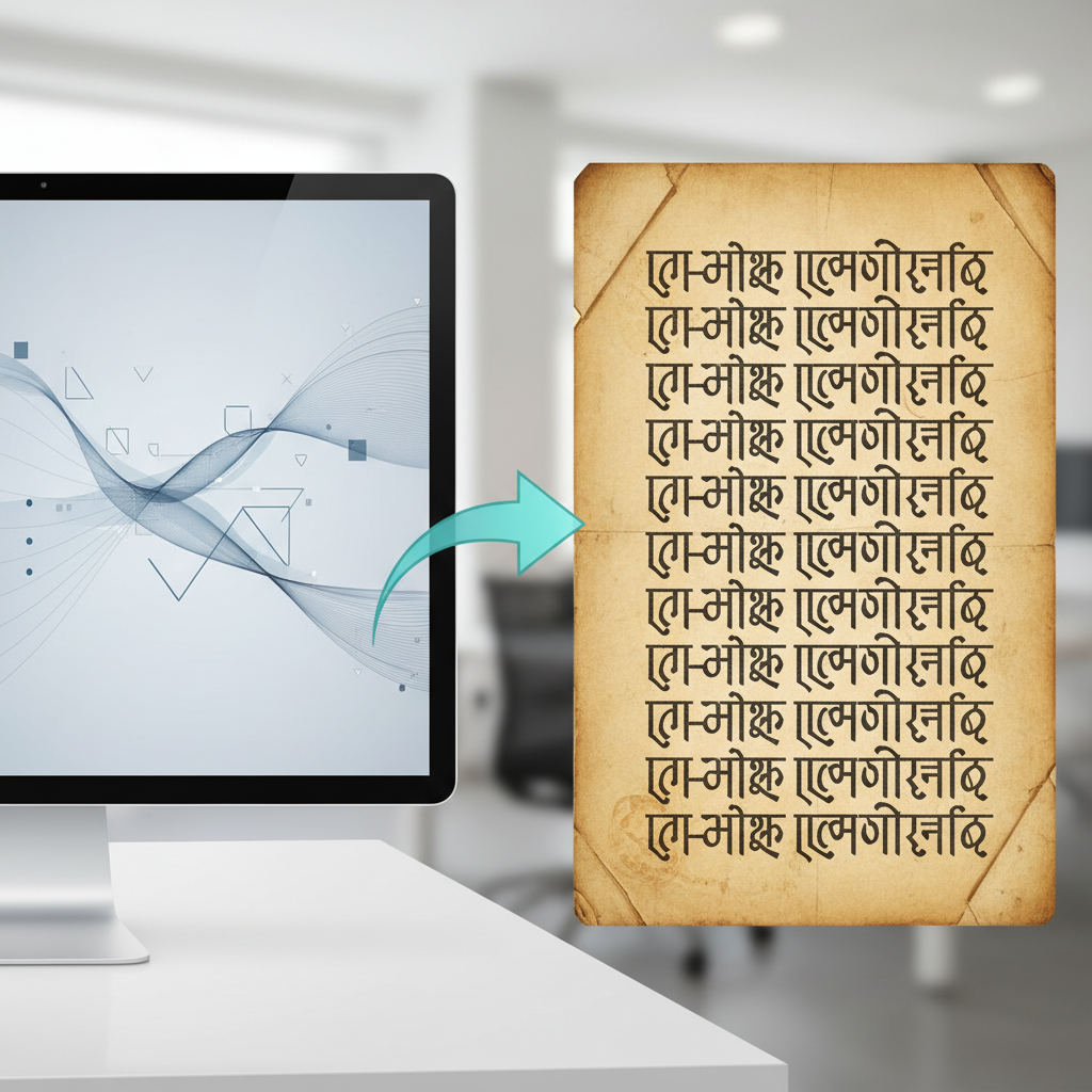 यूनिकोड और डीवी अलंकार फॉन्ट की तुलना