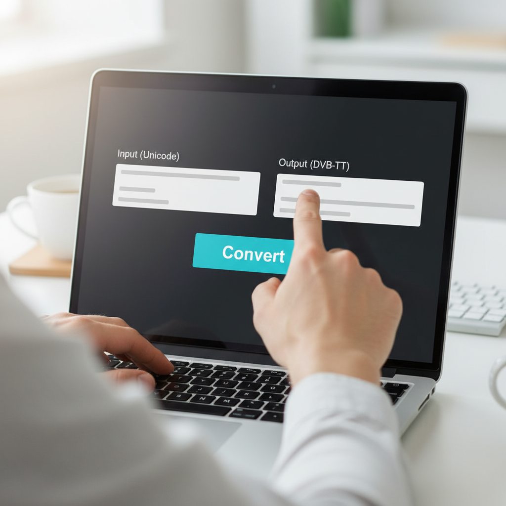 फास्ट कनवर्टर इंटरफ़ेस ऑनलाइन फॉन्ट कनवर्टर इंटरफ़ेस का उपयोग करना