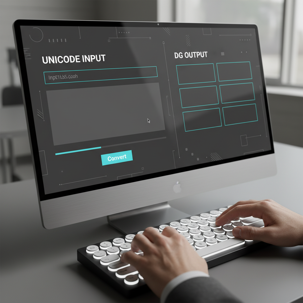 यूनिकोड से डीजी कनवर्टर टूल का उपयोग