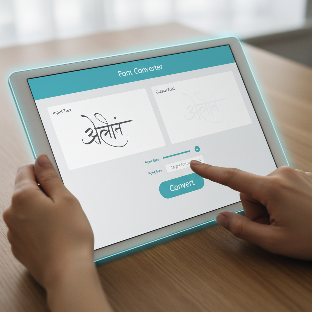यूनिकोड इनफिनिटी कन्वर्टर टूल का उपयोग करते हुए